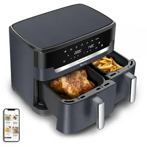 Comparateur de prix : Moulinex Dual Easy Fry XXL, Double friteuse à air XXL, 6 à 10personnes...