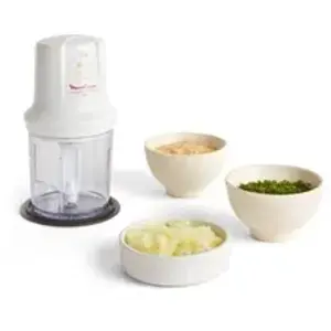 Comparateur de prix : Moulinex Moulinex Compact DJ305110 - Hachoir - 0.6 litre - 350 Watt - blanc