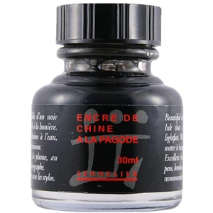 Sennelier Encre de Chine « A la pagode » noire - 30 ml pas cher