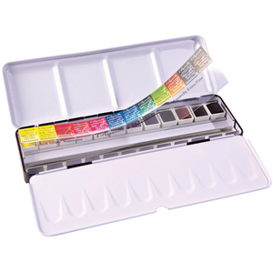 Comparateur de prix : Non communiqué Boîte métal aquarelle - 12 demi-godets extra-fine