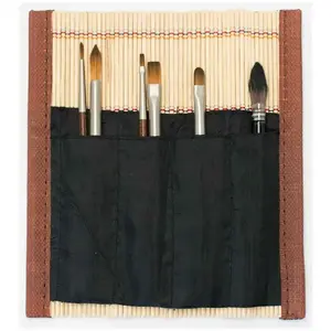 RAPHAEL Assortiment de 6 pinceaux aquarelle de voyage - Pincelier en bambou pas cher