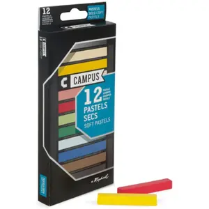 CAMPUS Boîte Pastels Secs de 12 Couleurs pas cher