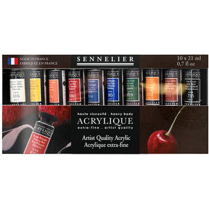 Comparateur de prix : Sennelier Peinture acrylique extra-fine Set 10 x 21 ml
