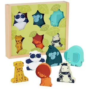 Vilac Figurines en bois : Mes histoires de jungle