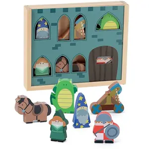 Vilac Figurines en bois : Mes histoires de château-fort pas cher