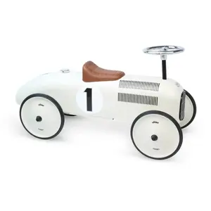 Comparateur de prix : Porteur voiture vintage Vilac - métal - blanc crème - 76 x 40 x 38 cm