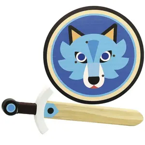 Vilac - Epée et bouclier en bois Loup - Vilac pas cher