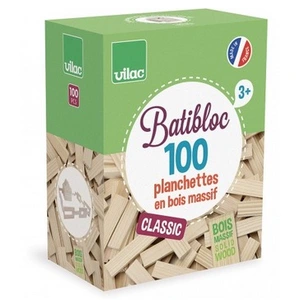 Vilac Vilac Batibloc Classic 100 Planchettes En Bois Massif pas cher