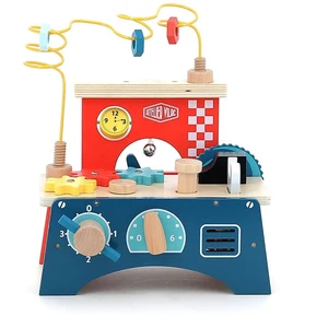 Comparateur de prix : Vilac Jeu d’éveil en bois : Établi multi-activités