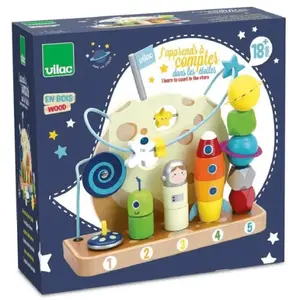 VILAC - Jeu d'éveil : J'apprends à compter dans les étoiles - en bois pas cher