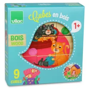 Vilac CUBES EN BOIS LES ANIMAUXVendu paramazon