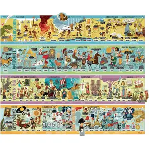 Grande Frise Historique Magnétique 50 pcs Vilac pas cher