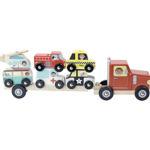 Vilac - Jeu Empil'auto City Multicolore taille unique pas cher