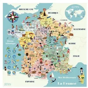 Comparateur de prix : Carte de France Magnétique en bois Ingela P. Arrhenius Vilac
