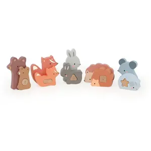 Vilac Puzzles d'éveil maman bébé animaux pas cher