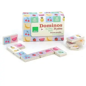 DOMINOS REVERSIBLES FRUITS / LEGUMES - SARAH - Vilac pas cher