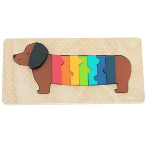 Comparateur de prix : Vilac - Puzzle à encastrer Chien - Andy Westface Multicolore taille unique
