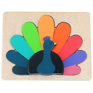 Comparateur de prix : Vilac - Puzzle à encastrer Paon - Andy Westface Multicolore taille unique