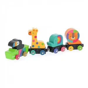Jeu d'éveil Train des animaux - Vilac - Andy Westface - Bois - Motricité fine pas cher