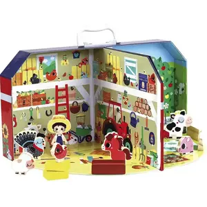 Vilac - Boite en carton 3D Ma Petite ferme - multicolore pas cher