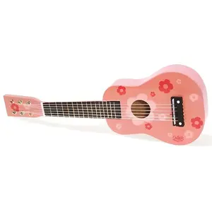 Comparateur de prix : VILAC - Guitare d'enfant à motifs fleurs - en bois