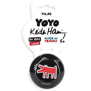Comparateur de prix : Yoyo Wolf Keith Haring - Vilac - Bois massif - Blanc et Rouge - Mixte - A partir de 6 ans