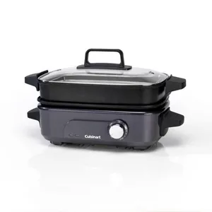 Cuisinart GRMC3E - Multi cooker/grill/steamer - 1400 Watt - bleu nuit pas cher
