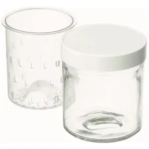 Cuisinart - Lot de 2 pots faisselle pour Yaourtiere Réf. pots YM402E pas cher