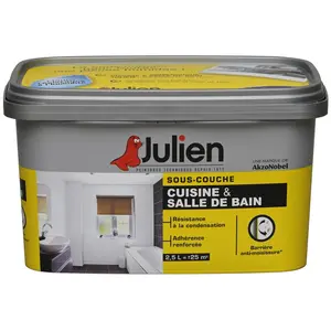Comparateur de prix : Sous-couche Pièces Humides Cuisine & Salle de Bain Julien Mat Blanc 2,5L