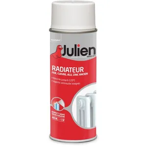Comparateur de prix : Julien - Peinture aérosol pour Radiateur - Brillant Blanc - 400 ml