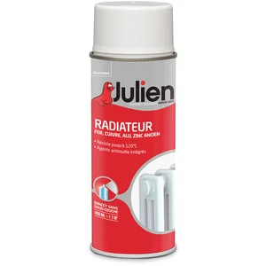 Julien - Peinture aérosol pour Radiateur - Mat Blanc - 400 ml