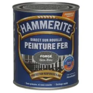 Julien - Peinture Direct Sur Rouille Forgée Gris Zinc 0,75 l - Hammerite