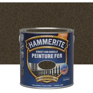 JULIEN Hammerite Peinture fer HAMMERITE Direct sur rouille forgé 2,5L chataigneVendu parrakuten