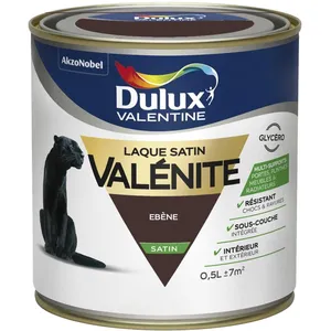 Comparateur de prix : DULUX VALENTINE Laque valenite satin 0.5L ébène