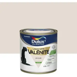 Comparateur de prix : DULUX VALENTINE Laque valenite satin 0.5L lin clair