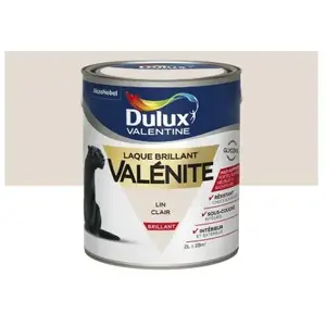 Peinture Laque Valénite Brillant Lin Clair 2 l - Dulux ValentineVendu paramazon