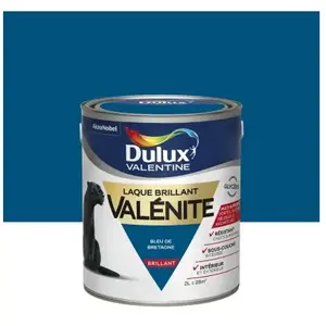 Laque boiseries et métal Valénite Dulux Valentine brillant bleu de Bre...Vendu paramazon