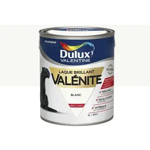 Comparateur de prix : DULUX VALENTINE Laque glycéro brillante 2 L - blanc
