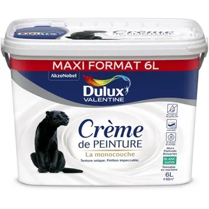 Dulux Valentine Peinture Dulux Valentine Crème de Couleur mat blanche...Vendu parcdiscount