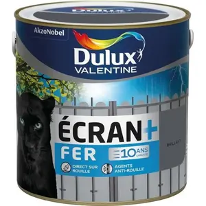Dulux Valentine Peinture spéciale fer Dulux Valentine ECRAN + FER brillant anthracite 2 L + 20%Vendu paramazon