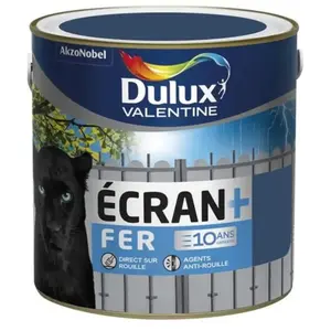 Dulux Valentine Peinture spéciale fer Dulux Valentine ECRAN + FER brillant marine 2 L pas cher