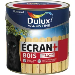 Peinture bois satin - DULUX VALENTINE - Géranium - 2 L - Glycérophtalique - Extérieur pas cher