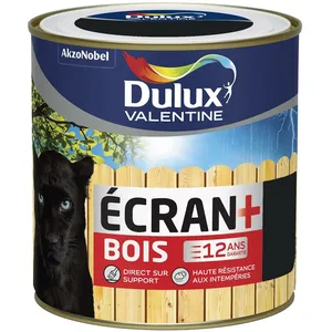 DULUX VALENTINE Peinture bois satin écran+ 0.5 L - noirVendu paramazon