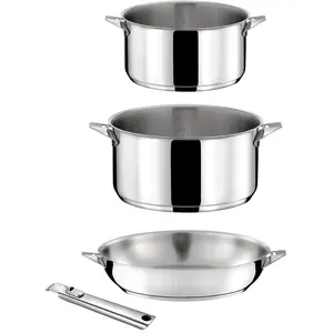 Comparateur de prix : Cuisinox - Set de cuisson induction Eclipse acier/noir - 4 pièces T.U