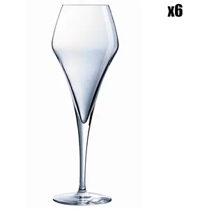 Comparateur de prix : Chef & Sommelier Couzon - 6 Flûtes Lys transparentes - 21 cl T.U