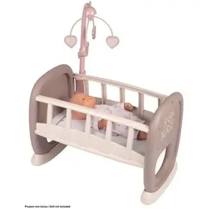 Smoby Berceau à barreaux de poupée mobile Baby Nurse pas cher