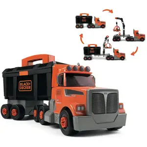 SMOBY Black + Decker Camion Bricolo 2 En 1 - 60 Accessoires pas cher