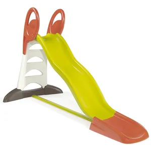 Comparateur de prix : Toboggan XL - SMOBY - Glisse double vague de 2.30m - Marches anti-dérapantes - Vert et Orange