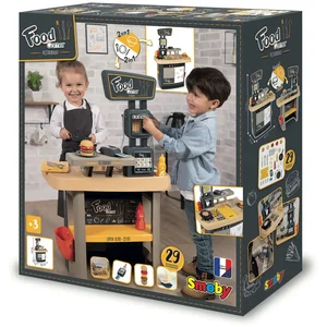 Smoby - Food Corner - Cuisine Restaurant - Jouet d'imitation avec 29 accessoires pas cher