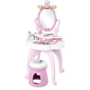 Comparateur de prix : Jeu de coiffure Smoby Coiffeuse Disney Princess 2 en 1 avec tabouret